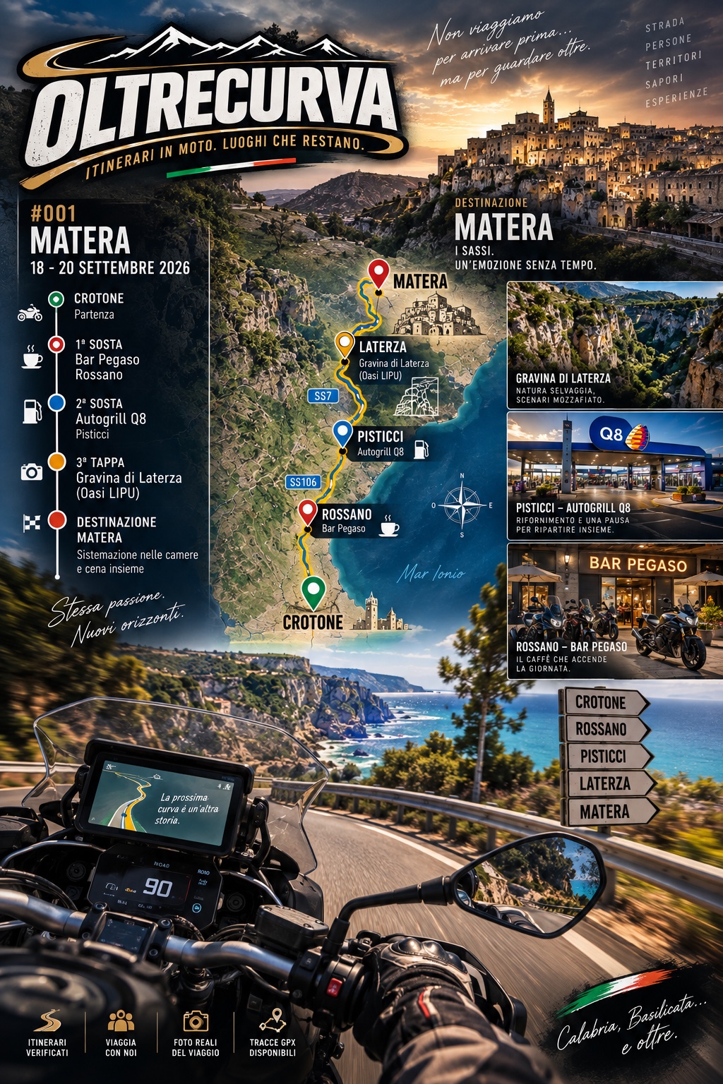 OLTRECURVA #001 Matera 18-20 settembre 2026